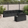 Set de sofás de jardín 8 piezas y cojines ratán sintético negro by , Modular outdoor sofas - Ref: Foro24-3251552, Price: 578,...