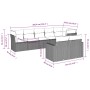 Set de sofás de jardín 8 piezas y cojines ratán sintético negro by , Modular outdoor sofas - Ref: Foro24-3251552, Price: 578,...