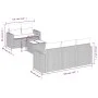 Juego de sofás jardín con cojines 6 pzas ratán sintético beige by , Modular outdoor sofas - Ref: Foro24-3251036, Price: 504,9...