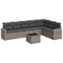 Set de sofás de jardín 8 pzas y cojines ratán sintético gris by , Garden sets - Ref: Foro24-3219050, Price: 471,46 €, Discoun...