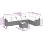 Set de sofás de jardín 8 pzas y cojines ratán sintético gris by , Garden sets - Ref: Foro24-3219050, Price: 472,38 €, Discoun...