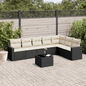 Set de sofás de jardín 8 piezas y cojines ratán sintético negro by , Garden sets - Ref: Foro24-3219046, Price: 441,30 €, Disc...