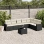 Set de sofás de jardín 8 piezas y cojines ratán sintético negro by , Garden sets - Ref: Foro24-3219046, Price: 464,23 €, Disc...