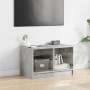 TV-Möbel mit grauen Glastüren aus Beton 68x37x42 cm von , TV-Möbel - Ref: Foro24-836360, Preis: 38,34 €, Rabatt: %
