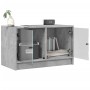 TV-Möbel mit grauen Glastüren aus Beton 68x37x42 cm von , TV-Möbel - Ref: Foro24-836360, Preis: 38,34 €, Rabatt: %