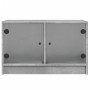 TV-Möbel mit grauen Glastüren aus Beton 68x37x42 cm von , TV-Möbel - Ref: Foro24-836360, Preis: 38,34 €, Rabatt: %