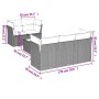 Set de sofás de jardín 6 piezas y cojines ratán sintético negro by , Garden sets - Ref: Foro24-3249084, Price: 428,32 €, Disc...