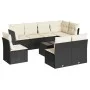 Set de sofás de jardín 8 piezas y cojines ratán sintético negro by , Garden sets - Ref: Foro24-3217766, Price: 511,29 €, Disc...
