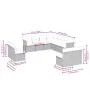 Set de sofás de jardín 11 pzas y cojines ratán sintético negro by , Garden sets - Ref: Foro24-3217815, Price: 675,34 €, Disco...