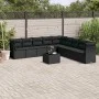 Set de sofás de jardín 10 pzas cojines ratán sintético negro by , Garden sets - Ref: Foro24-3217785, Price: 644,93 €, Discoun...