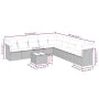 Set de sofás de jardín 10 pzas cojines ratán sintético negro by , Garden sets - Ref: Foro24-3217785, Price: 644,93 €, Discoun...