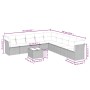 Set de sofás de jardín 10 pzas cojines ratán sintético negro by , Garden sets - Ref: Foro24-3217785, Price: 617,05 €, Discoun...