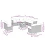 Set de sofás de jardín 12 pzas y cojines ratán sintético marrón by , Garden sets - Ref: Foro24-3217829, Price: 703,07 €, Disc...