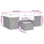Set sofás de jardín 7 piezas y cojines ratán sintético beige by , Garden sets - Ref: Foro24-3249108, Price: 476,23 €, Discoun...