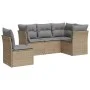 Gartensofa-Set mit 5-teiligen Kissen aus synthetischem Rattan in Beige. von , Gartensets - Ref: Foro24-3249478, Preis: 344,55...