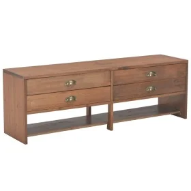 TV cabinet with 4 drawers solid acacia wood 120x30x40 cm by vidaXL, TV Furniture - Ref: Foro24-247621, Price: 115,37 €, Disco...