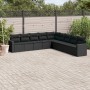 Set de sofás de jardín 8 piezas y cojines ratán sintético negro by , Modular outdoor sofas - Ref: Foro24-3251422, Price: 573,...