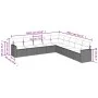 Set de sofás de jardín 8 piezas y cojines ratán sintético negro by , Modular outdoor sofas - Ref: Foro24-3251422, Price: 565,...