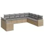Juego de sofás jardín con cojines beige 10 pzas ratán sintético by , Modular outdoor sofas - Ref: Foro24-3251506, Price: 726,...