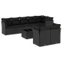 Set de sofás de jardín 8 piezas y cojines ratán sintético negro by , Garden sets - Ref: Foro24-3249754, Price: 586,20 €, Disc...