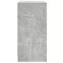 Armario auxiliar puertas de vidrio gris hormigón 68x37x75,5 cm by , Sideboards - Ref: Foro24-836381, Price: 75,20 €, Discount: %