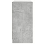 Armario auxiliar puertas de vidrio gris hormigón 68x37x75,5 cm by , Sideboards - Ref: Foro24-836381, Price: 76,24 €, Discount: %