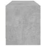 Mueble de TV con puertas de vidrio gris hormigón 102x37x42 cm by , TV Furniture - Ref: Foro24-836374, Price: 63,08 €, Discoun...