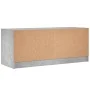 Mueble de TV con puertas de vidrio gris hormigón 102x37x42 cm by , TV Furniture - Ref: Foro24-836374, Price: 63,08 €, Discoun...