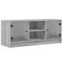 TV-Möbel mit grauen Sonoma-Glastüren 102x37x42 cm. von , TV-Möbel - Ref: Foro24-836376, Preis: 64,78 €, Rabatt: %