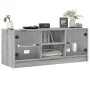 TV-Möbel mit grauen Sonoma-Glastüren 102x37x42 cm. von , TV-Möbel - Ref: Foro24-836376, Preis: 64,78 €, Rabatt: %