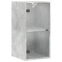 Wandmöbel mit grauen Glastüren und Betonoptik, 35x37x68,5 cm. von , Schließfächer und Lagerschränke - Ref: Foro24-836479, Pre...