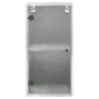 Mueble de pared puertas de vidrio gris hormigón 35x37x68,5 cm de , Taquillas y armarios de almacenamiento - Ref: Foro24-83647...