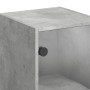 Wandmöbel mit grauen Glastüren und Betonoptik, 35x37x68,5 cm. von , Schließfächer und Lagerschränke - Ref: Foro24-836479, Pre...
