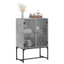 Armario auxiliar puertas de vidrio gris hormigón 69x37x100 cm by , Sideboards - Ref: Foro24-836549, Price: 72,59 €, Discount: %