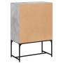 Armario auxiliar puertas de vidrio gris hormigón 69x37x100 cm by , Sideboards - Ref: Foro24-836549, Price: 72,59 €, Discount: %