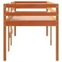 High bed solid wax brown pine wood 80x200 cm by , Beds and slatted bases - Ref: Foro24-844482, Price: 130,17 €, Discount: %