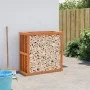 Außenholzständer aus braunem Kiefernholz mit Wachsbeschichtung, 109x52x106 cm. von , Brennholztaschen und -halter - Ref: Foro...