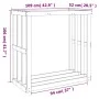 Soporte leña de exterior madera pino marrón cera 109x52x106 cm by , Firewood bags and holders - Ref: Foro24-844494, Price: 87...