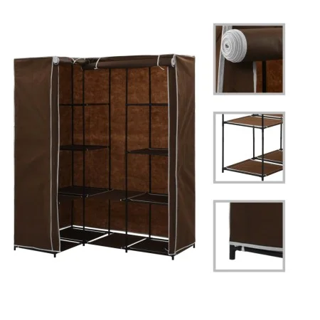 Brauner Eckschrank 130x87x169 cm von vidaXL, Kleiderschränke - Ref: Foro24-282450, Preis: 57,11 €, Rabatt: %