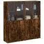Regal aus geräuchertem Eichenholz mit Türen, 136x37x142 cm. von , Sideboards - Ref: Foro24-3206528, Preis: 264,43 €, Rabatt: %