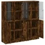 Regal aus geräuchertem Eichenholz mit Türen, 136x37x142 cm. von , Sideboards - Ref: Foro24-3206528, Preis: 264,43 €, Rabatt: %