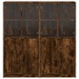 Regal aus geräuchertem Eichenholz mit Türen, 136x37x142 cm. von , Sideboards - Ref: Foro24-3206528, Preis: 268,16 €, Rabatt: %