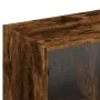 Regal aus geräuchertem Eichenholz mit Türen, 136x37x142 cm. von , Sideboards - Ref: Foro24-3206528, Preis: 264,43 €, Rabatt: %