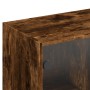 Regal aus geräuchertem Eichenholz mit Türen, 136x37x142 cm. von , Sideboards - Ref: Foro24-3206528, Preis: 268,16 €, Rabatt: %