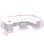 Gartensofa-Set 11-teilig mit beigen Polstern aus synthetischem Rattan von , Gartensets - Ref: Foro24-3217869, Preis: 653,61 €...