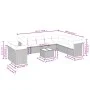 Set de sofás de jardín 11pzas con cojines ratán sintético beige by , Garden sets - Ref: Foro24-3217869, Price: 666,27 €, Disc...