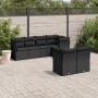 Set de comedor de jardín 7 pzas y cojines ratán sintético negro de , Conjuntos de jardín - Ref: Foro24-3217895, Precio: 479,7...