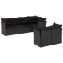 Set de comedor de jardín 7 pzas y cojines ratán sintético negro by , Garden sets - Ref: Foro24-3217895, Price: 495,68 €, Disc...