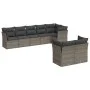 Gartensofagarnitur 8-teilig mit grauen Polstern aus synthetischem Rattan von , Gartensets - Ref: Foro24-3217910, Preis: 495,5...