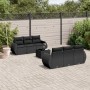 Set de comedor de jardín 7 pzas y cojines ratán sintético negro by , Garden sets - Ref: Foro24-3221104, Price: 479,64 €, Disc...